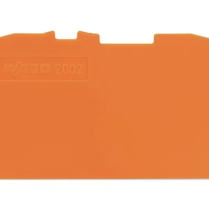 Wago End And Intermediate Plate 0.8mm Thick Orange