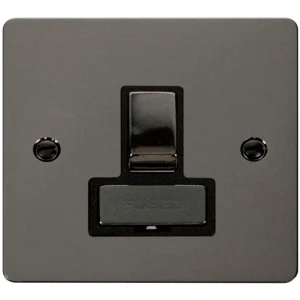 Connection Unit Switched Fused 13A Black Nickel Black Insert