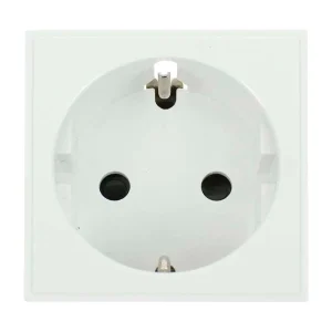 Socket 1 Module Schuko 16A Polar White