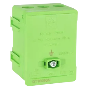 Distribution Terminal 100A 5 Way Green