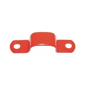 Saddle Cable Clip Double 8mm Red - 50 Pack