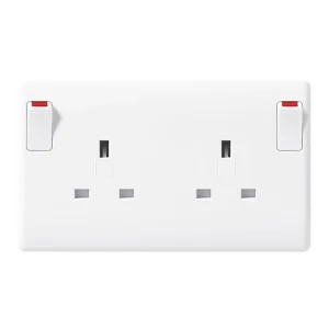 Socket Converter 1 To 2 Gang Single Pole Switched 13A