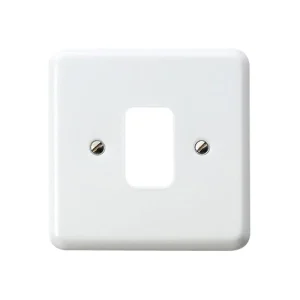 MK Front Plate 1 Gang 1 Module 86 x 86mm White
