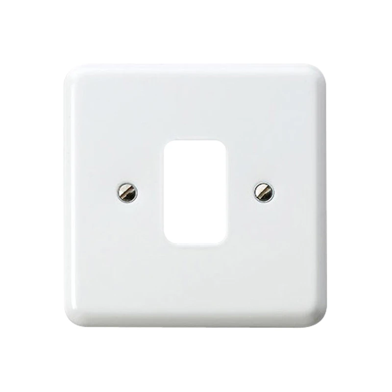 MK Front Plate 1 Gang 1 Module 86 x 86mm White - Image 2