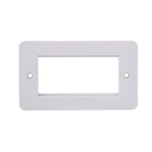 Ultimate Slimline Front Plate 1-Gang 1-Module White