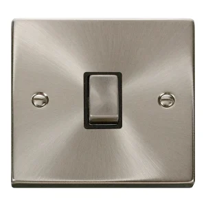 Switch Ingot DP 20A Satin Chrome Black Insert Victorian