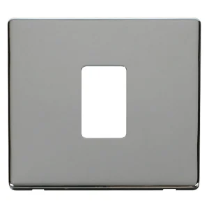Front Plate 1 Gang 1 Aperture Chrome