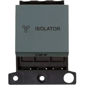Black 10A 3 Pole Fan Isolation Switch Module