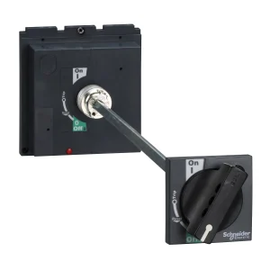 Extended Rotary Handle Padlockable Black