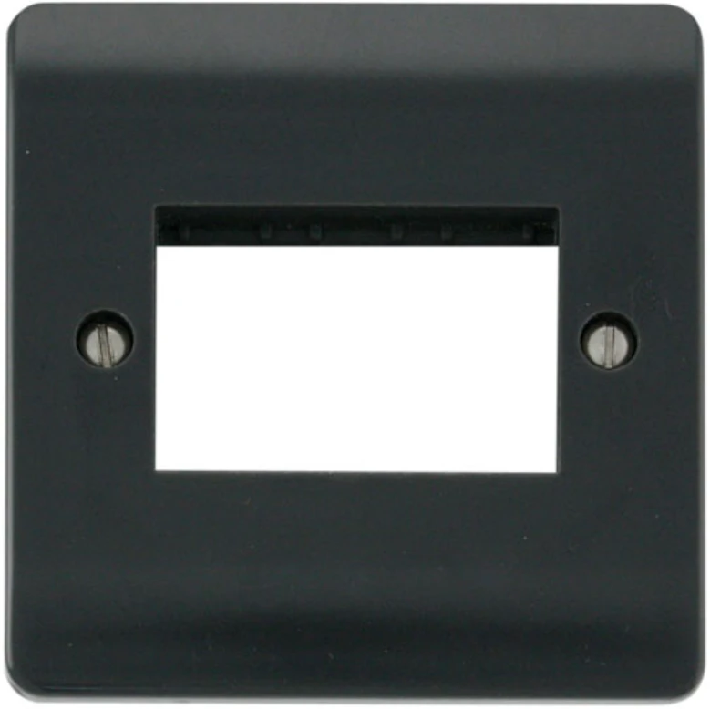 Front Plate 1 Gang 3 Aperture Anthracite Grey