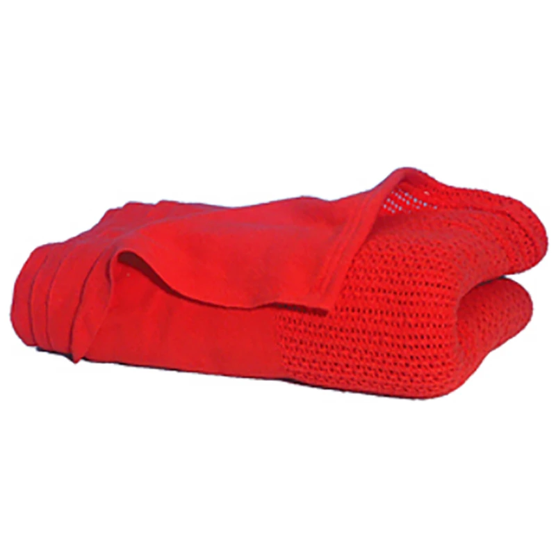 Red 100% Cotton Blanket - Image 2