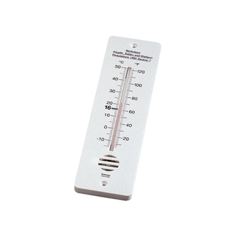 Wall Thermometer for Factory Regs 4 x 20cm