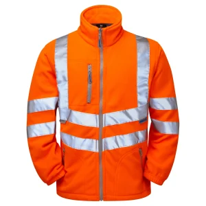 Rail Spec Interactive Fleece Jacket with Reflective Tape XXXL Orange