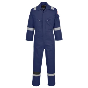 Portwest FR28 Flame-Resistant Lightweight AntI-Static Coverall Small Navy