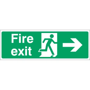 Fire Exit Right Sign