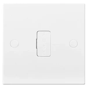 Connection Unit Fused Spur Unswitched 13A White