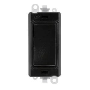 Click Gridpro Switch 2 Way Module - Black Insert 20AX Black