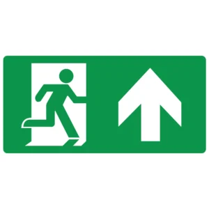 Eterna DISOEBLGDU ISO Up Arrow Legend for Emergency Boxes