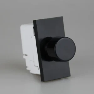 Varilight DKP100B DataGrid+ V-Com 2 Way Push-On/Off Rotary LED Dimmer 0-100W max 10 LEDs (1 Grid Space) Black