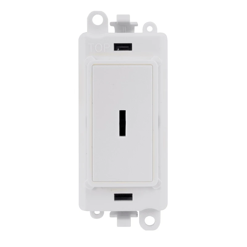 Click Gridpro Switch 2 Way Key Module - White Insert 20AX White