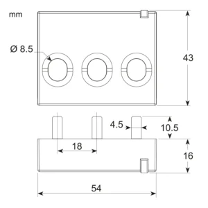 Sensor Acti9 Powertag Energy Triple Pole 63A White Up+Down Position