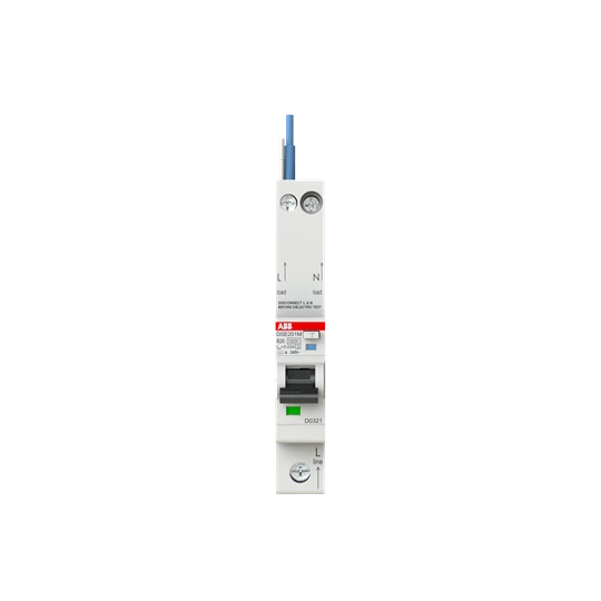 ABB 20A 30mA 10/15kA DSE201M Single Pole + Neutral Class A Type B RCBO - Image 3
