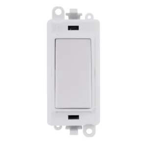 Click Gridpro Switch 2 Way Retractive Module 20AX White White Insert