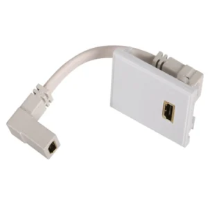 Hager Sollysta Module Single HDMI Female Type A Euro 25 x 50mm White