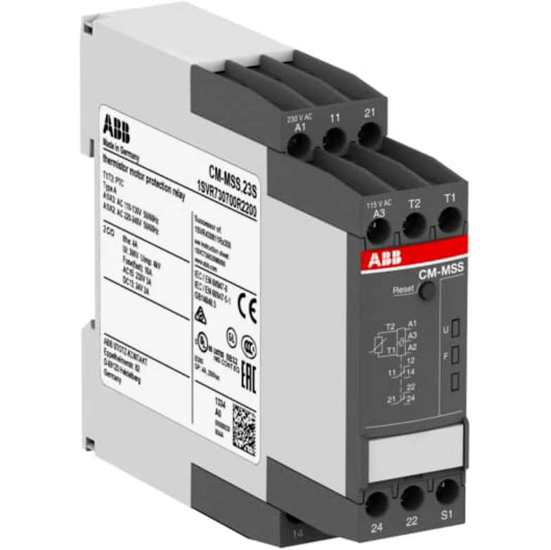 ABB CM-MSS.23S Thermistor Motor Protection Relay 2c/o - 110-130VAC/220-240VAC - Image 3