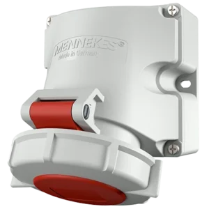 16A 400V 5 Pole 6 Hour Position Wall Mounted Socket