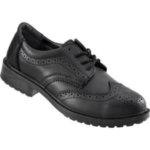 Brooklyn S3 Flexible Shock-Resistant Brogue Shoe Size 12 Black