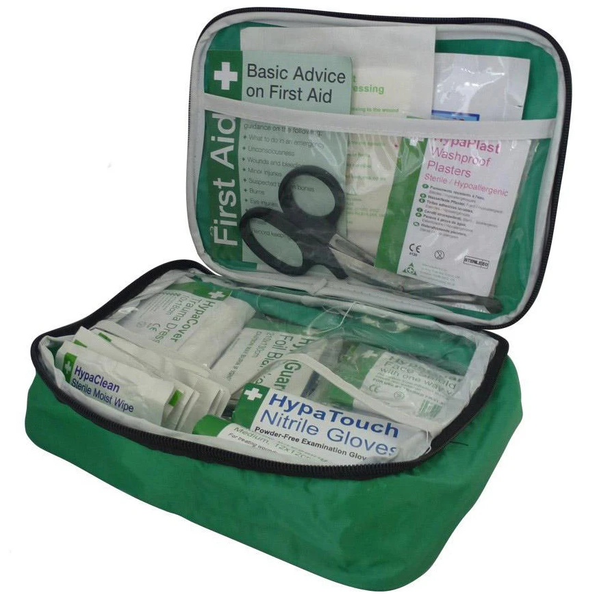 British Standard Motor Vehicle First Aid Kit Green