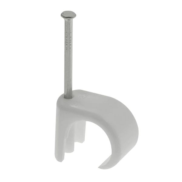 White 22 - 26mm (Round Cable) Cable Clips