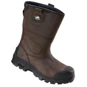 Boots Rigger Safety Non-Metallic Lightweight Size 5 Brown