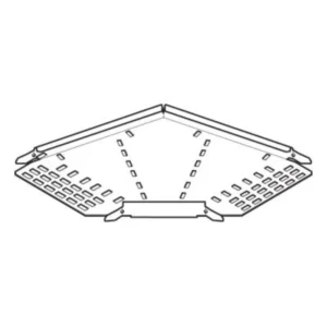 Swifts Legrand Bend 90° Angle Flat 225mm Pre-Galvanised Steel for Cable Tray