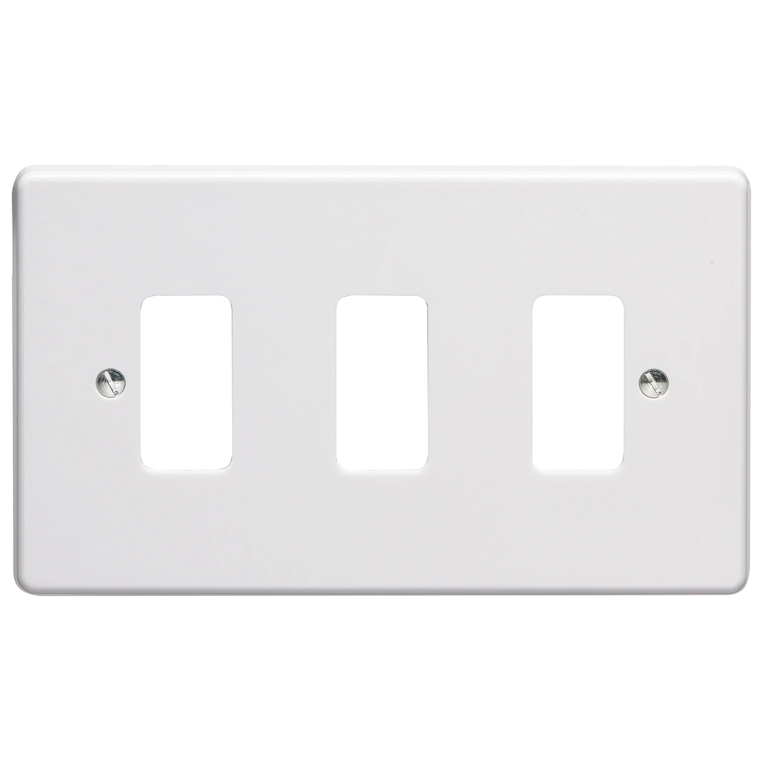 MK Front Plate 3 Module White