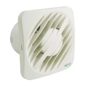 Bathroom Fan 100mm (4") Single Speed Selv Incl Humidistat Timer + Pull Cord