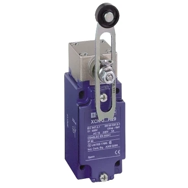 Limit Switch Xckj Th.Plastic Roller LeverVAr. Length 1NC+1NO Snap M20 - Image 4