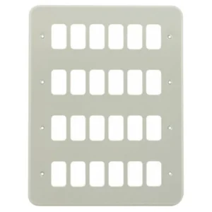 Front Plate 24 Module 207 x 267mm Aluminium