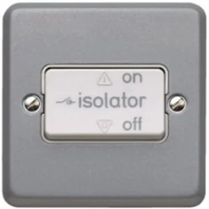 Isolator Three Pole Fan Including Switchlock 10A Aluminium Including Padlock