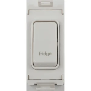 Ultimate Grid Switch Module 1-Gang 2-Pole 20A 230VAC Fridge Marking White