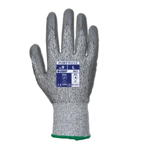 Portwest A622 Cotton/Nylon Anti-Vibration Glove Black Size 9