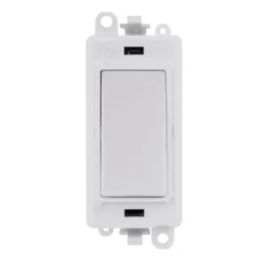 Click Gridpro Switch Intermediate Module - White Insert 20Ax White