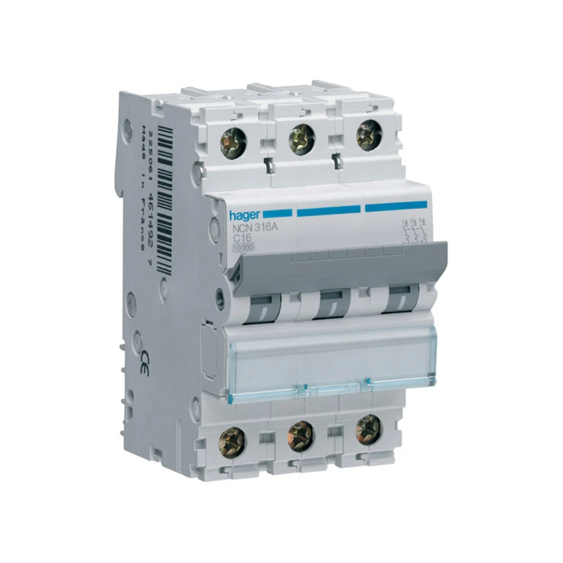 Hager MCB TP Type C 3 Module 16A 10kA