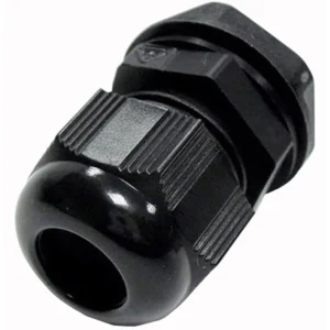 Dome Top Cable Gland IP68 M16 Black 5-10mm Dia C/W Locknut