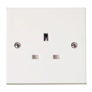 Socket 1 Gang 13A White