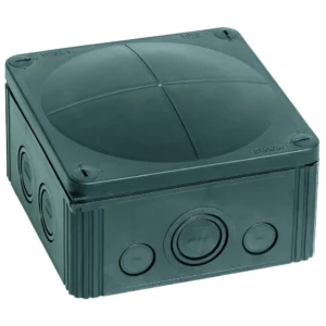 Junction Box 5Pole 57A Terminal IP66 140 x 140 x 82mm² Black Polypropylene