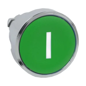 Green Flush Pushbutton Head 22 Spring Return ''I''