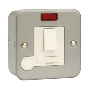 Connection Unit Switched Flex Outlet + Neon 13A Metal Clad