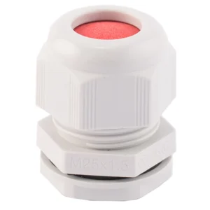 Dome Top Cable Gland IP68 C/W Locknut M25 L.Grey 13-18mm Diameter